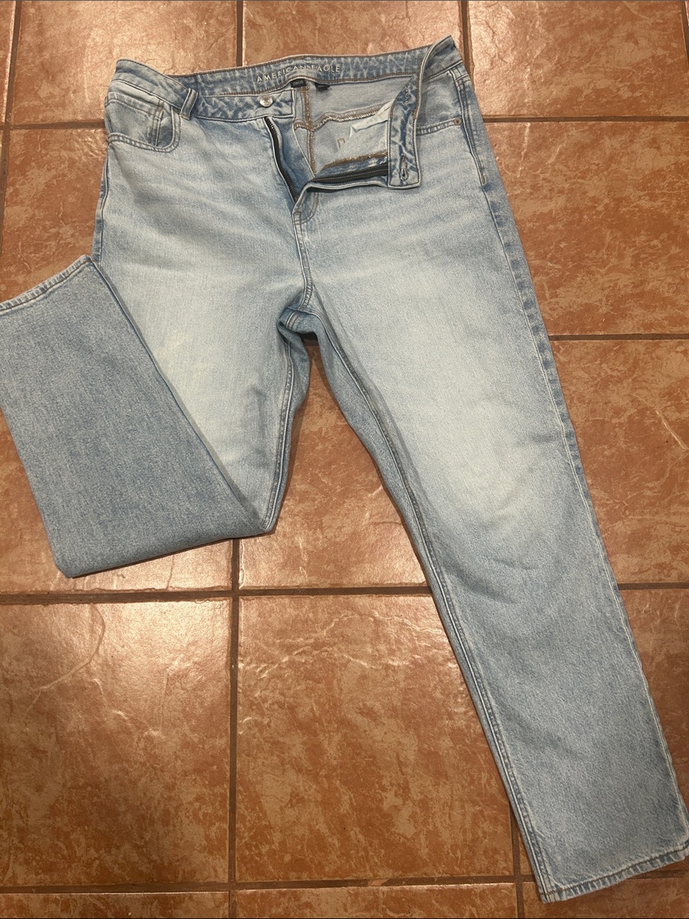 American Eagle Outfitters Light Blue Straight Jeans